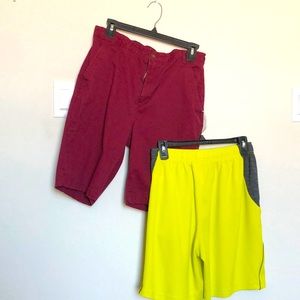 (4) OLD NAVY ACTIVE SHORTS GO DRY SIZE 18 Plus XXL DRAWSTRING ADJUSTABLE BAND.